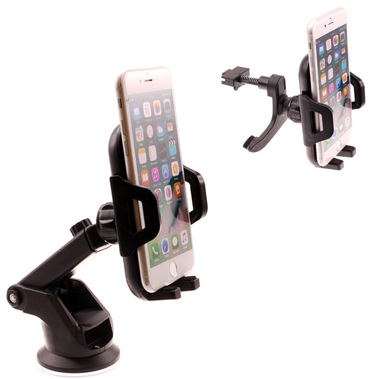 image of Car Mount  Windshield   Air Vent  Phone Holder Glass Cradle Suction -D 1999-1