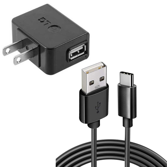 image of Home Wall USB Charger with 6ft Long Type-C Cable 2059-1