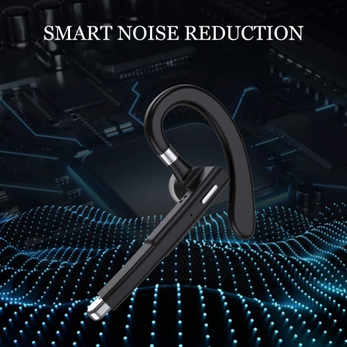 Wireless Earphone Ear-hook Headphone Boom Mic Handsfree Single Headset - BFJ36 1545-2