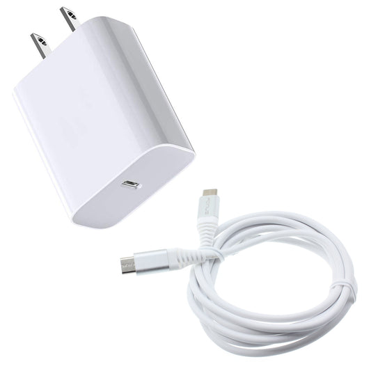 image of 18W Fast Home Charger PD Type-C 6ft USB-C Cable Quick Power Adapter  - BFJ09 1323-1