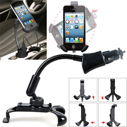 Car Mount Charger Holder DC Socket USB Port Cradle  - BFC98 660-8