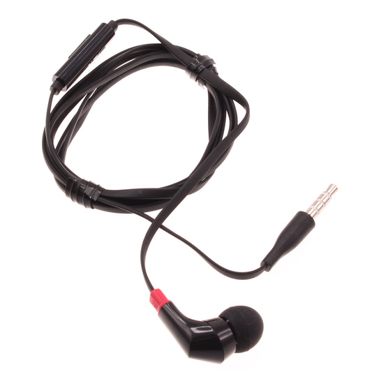 image of Mono Headset Earphone w Mic Wired Earbud 3.5mm Single Headphone Hands-free  - BFF47 440-1