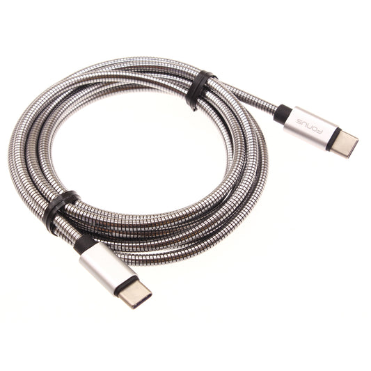 image of 6ft Metal PD Cable Type-C to USB-C Charger Cord Power Wire Sync  - BFD55 1426-1