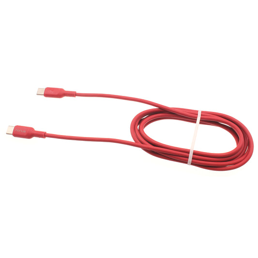 image of Red 6ft Long Cable USB-C to Type-C PD Fast Charger Cord Power Wire  - BFD18 1422-1