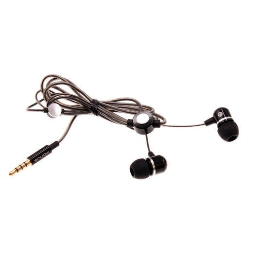 Wired Earphones Hi-Fi Sound Headphones Handsfree Mic Headset Metal Earbuds  - BFG70 433-1