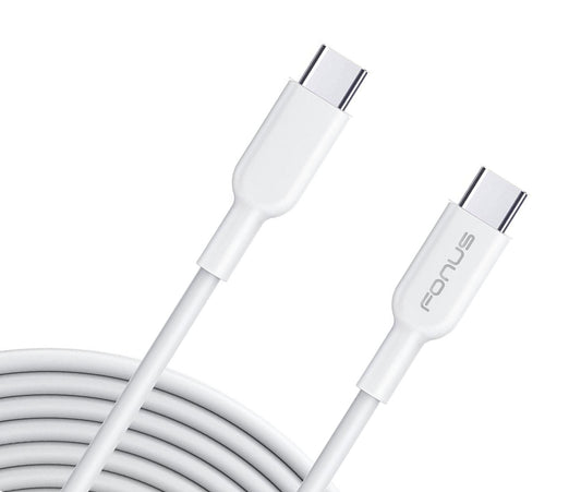 image of USB-C Cable 6ft Long Fast Charger Cord Power Wire Type-C to Type-C  - BFR23 1039-1