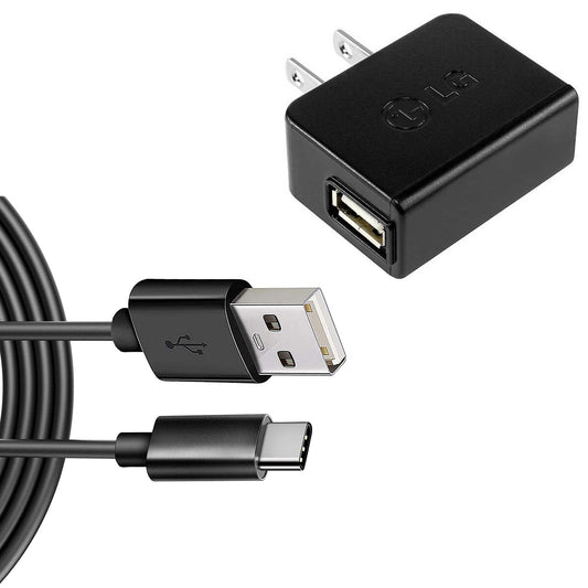 image of Home Wall USB Charger with 6ft Long Type-C Cable 2059-1