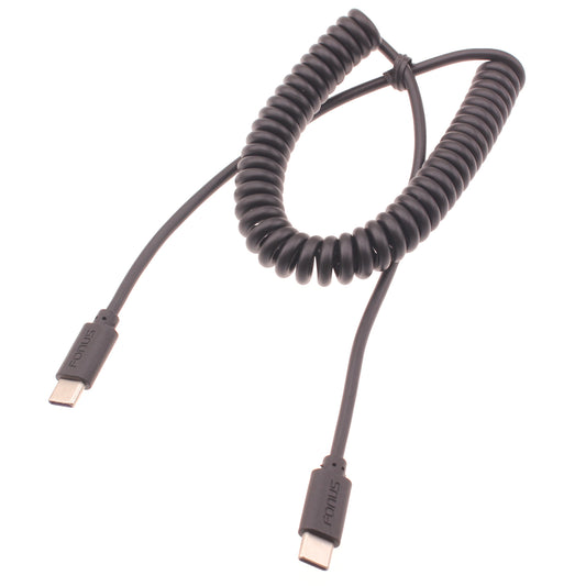 Coiled Cable USB-C to TYPE-C Fast Charger Cord Power  - BFD26 1421-1