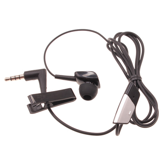 image of Mono Headset Wired Earphone Single Earbud 3.5mm Headphone Flat  - BFG05 319-1