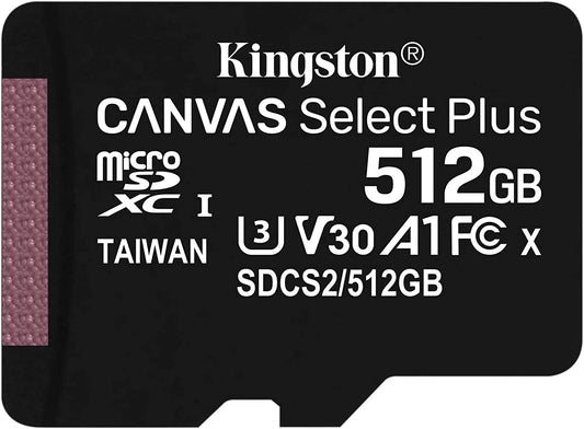 image of 512GB Memory Card Kingston High Speed MicroSD Class 10 MicroSDXC  - BFV37 1745-1