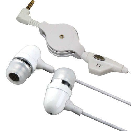 image of Retractable Earphones Wired Headphones Handsfree Mic Headset 3.5mm  - BFD57 365-1