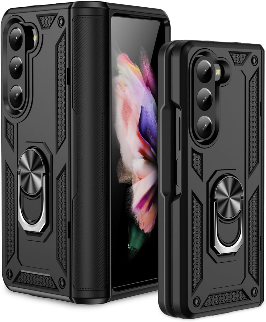 Magnetic Ring Kickstand Hybrid Case Cover for Samsung Galaxy Z Fold 5 2028-2