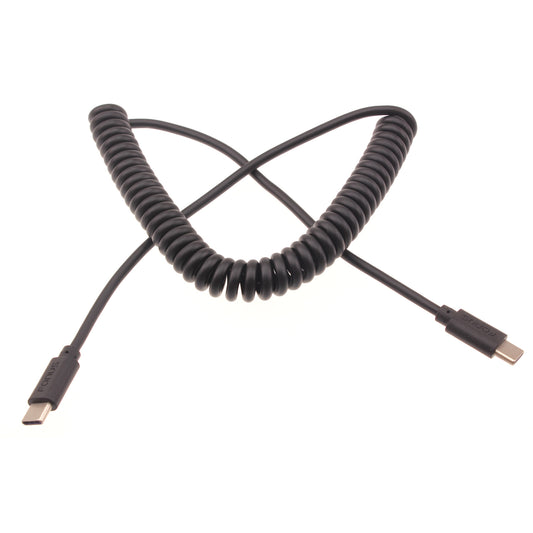 image of Coiled Cable USB-C to TYPE-C Fast Charger Cord Power  - BFD26 1421-1