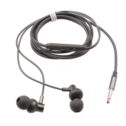 Wired Earphones Hi-Fi Sound Headphones Handsfree Mic Headset Metal Earbuds  - BFD75 1575-1