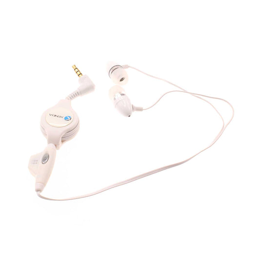 image of Retractable Earphones Wired Headphones Handsfree Mic Headset 3.5mm  - BFD57 365-1