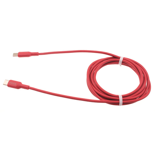 Red 6ft Long Cable USB-C to Type-C PD Fast Charger Cord Power Wire  - BFD18 1422-1