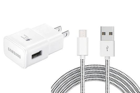 image of Fast Home Charger 6ft USB Cable Quick Power Adapter Travel  - BFK58 934-1