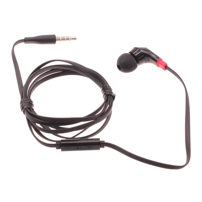 Mono Headset Earphone w Mic Wired Earbud 3.5mm Single Headphone Hands-free  - BFF47 440-1