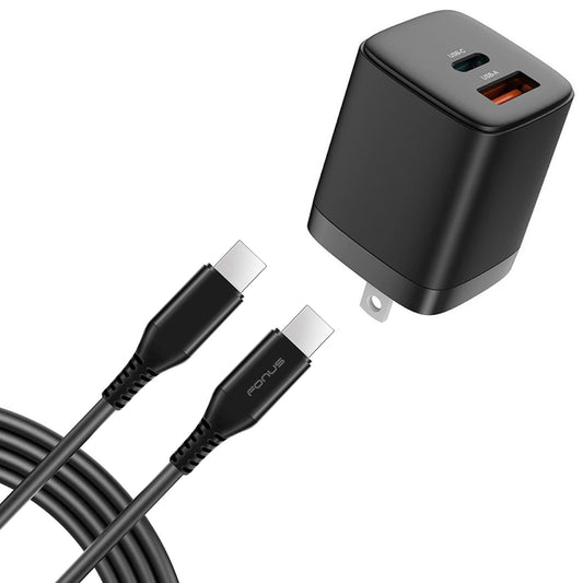 image of 38W PD Home Charger Fast Type-C 6ft Long Cable USB-C Power Cord QC3.0 Adapter  - BFG88 1861-1