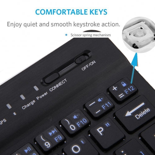 Wireless Keyboard Ultra Slim Rechargeable Portable Compact   - BFS73 1338-2