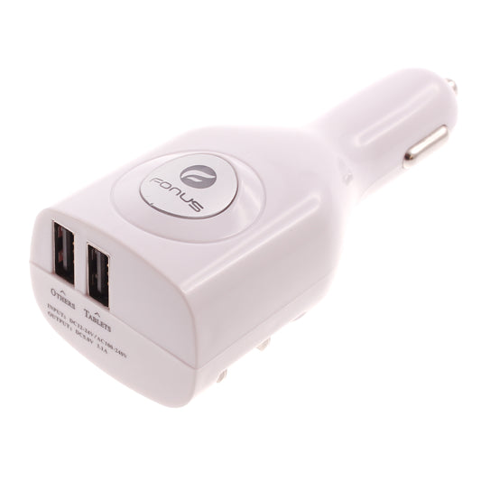 image of Car Home Charger 2-Port USB 2-in-1 Power Adapter DC Socket  - BFM82 777-1