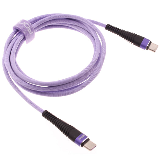 Purple 6ft PD Cable Type-C to USB-C Long Charger Cord Power Wire Sync  - BFA94 1547-1