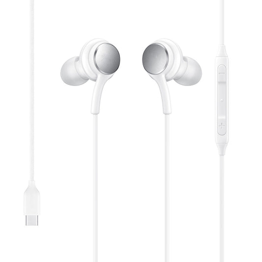 image of TYPE-C Earphones Wired Earbuds Headphones - White 2085-1