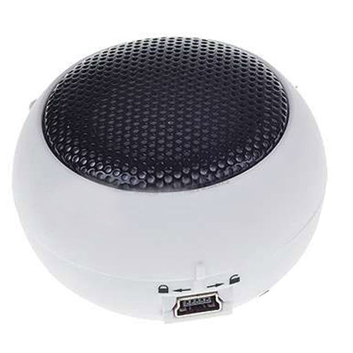 Wired Speaker Portable Audio Multimedia Rechargeable White  - BFS99 347-2