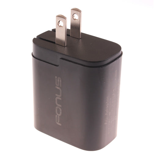 image of Fast Home Charger 36W 2-Port USB Type-C Port Travel Wall  - BFG48 1428-1