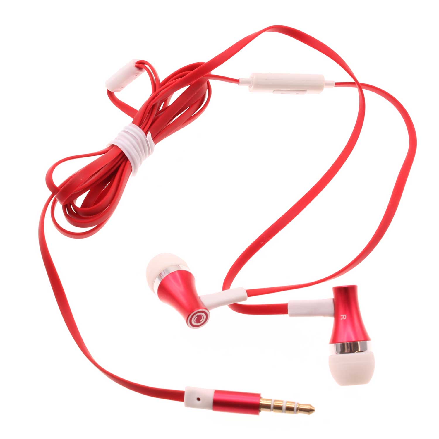 Wired Earphones Hi-Fi Sound Headphones Handsfree Mic Headset Metal Earbuds  - BFD27 392-1