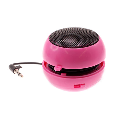 Wired Speaker Portable Audio Multimedia Rechargeable Pink  - BFF84 348-1