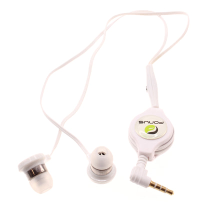 Retractable Earphones Headphones Hands-free Headset Handsfree Earbuds  - BFB72 407-1