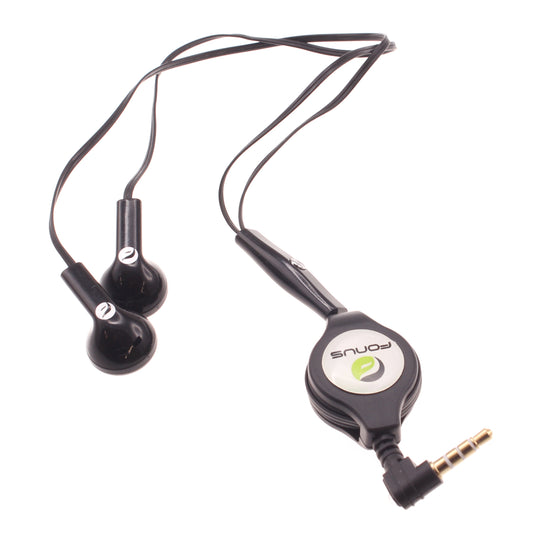 image of Retractable Earphones Headphones Hands-free Headset Handsfree Earbuds  - BFB63 405-1