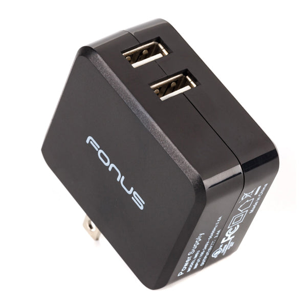 Home Charger 17W 2-Port USB  3.4A Type-C Cable 6ft  - BFC05 858-6