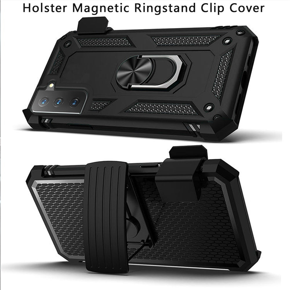 Case Belt Clip Holster Swivel Metal Ring Cover Kickstand Armor  - BFZ65 1691-7