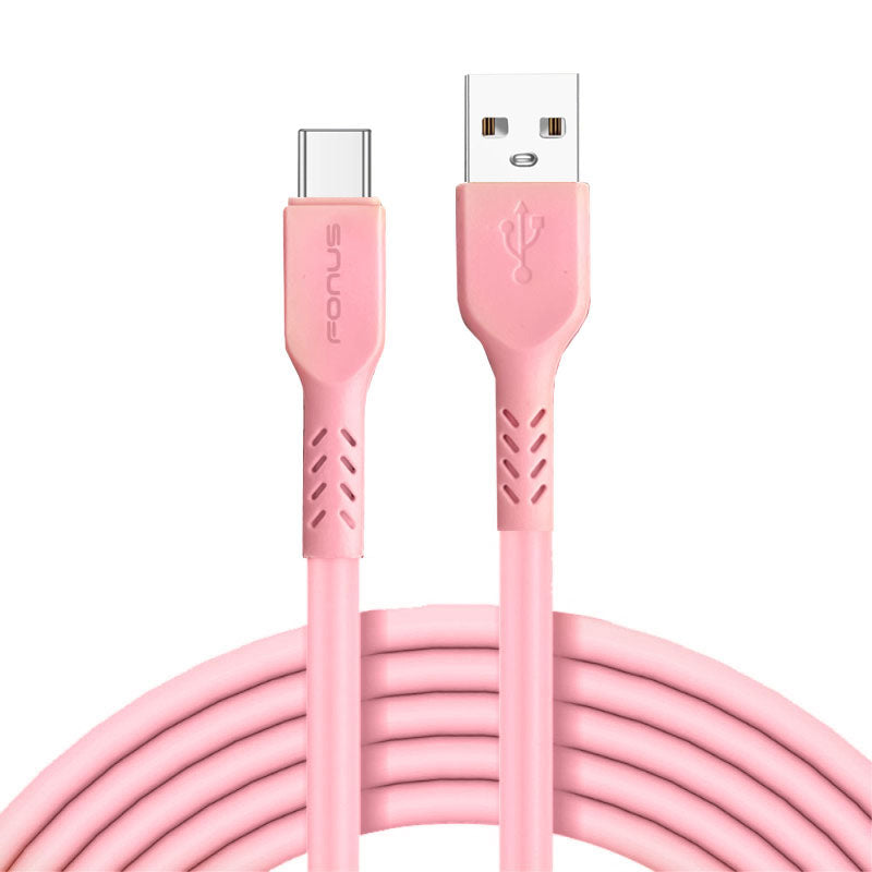 6ft USB-C Cable Pink Charger Cord Power Wire Type-C  - BFA60 1418-1