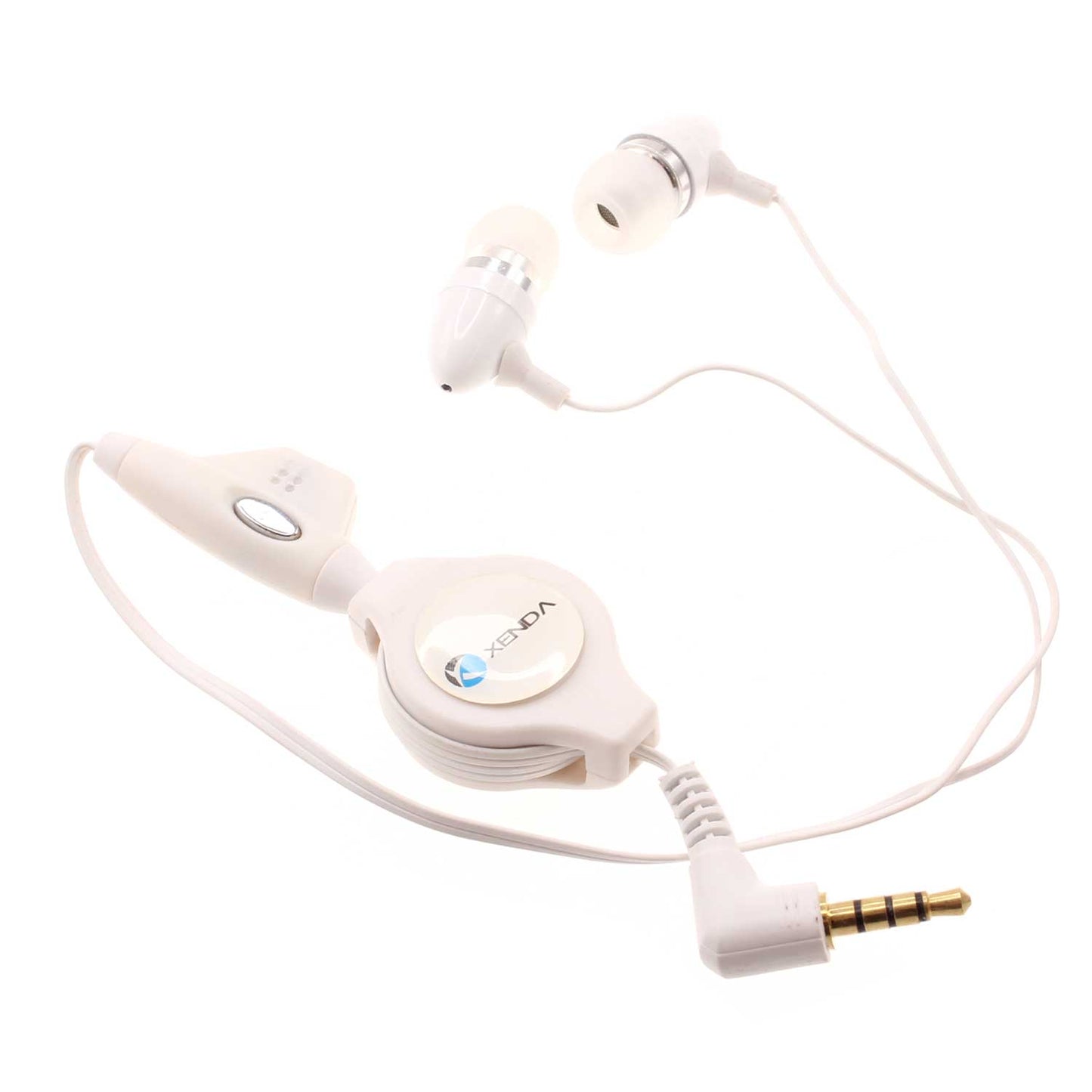 Retractable Earphones Wired Headphones Handsfree Mic Headset 3.5mm  - BFD57 365-1