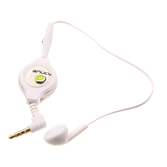 image of Retractable Mono Earphone Headphone 3.5mm w Mic Headset Handsfree Earbud  - BFJ79 383-1