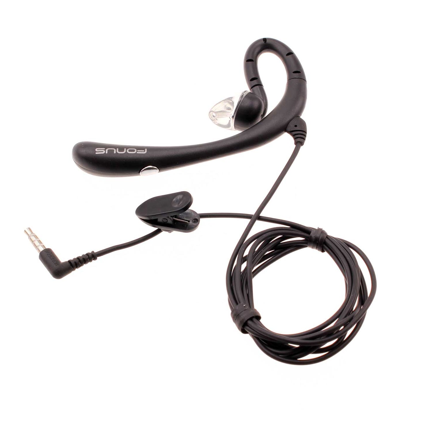 Wired Mono Headset Earphone w Mic Headphone 3.5mm Single Earbud Hands-free  - BFK57 394-1