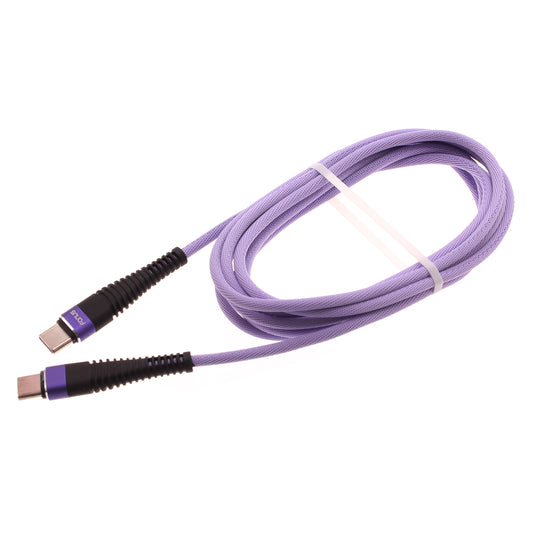 image of Purple 6ft PD Cable Type-C to USB-C Long Charger Cord Power Wire Sync  - BFA94 1547-1