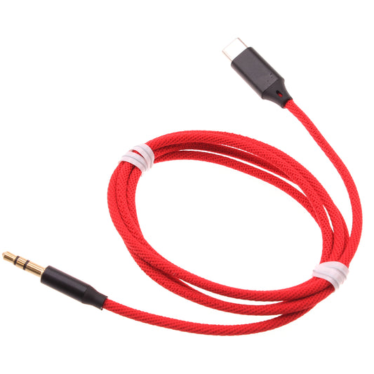 image of Aux Cable USB-C to 3.5mm Audio Cord Car Stereo Aux-in Adapter Speaker Jack Wire  - BFE42 1501-1