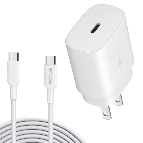 image of 25W Fast Home Charger PD Type-C 6ft USB-C Cable Quick Power Adapter  - BFA79 1519-1