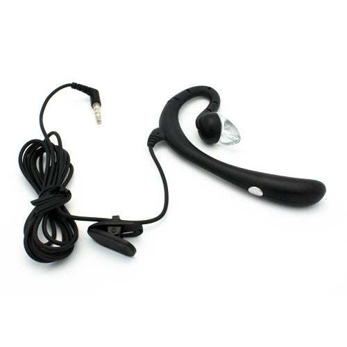 Wired Mono Headset Earphone w Mic Headphone 3.5mm Single Earbud Hands-free  - BFK57 394-2