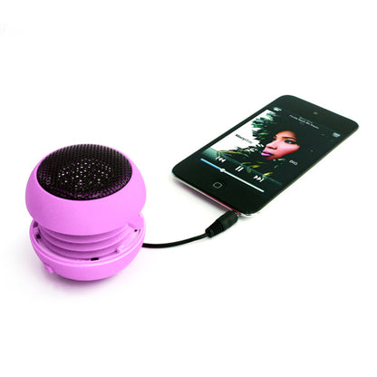 Wired Speaker Portable Audio Multimedia Rechargeable Pink  - BFF84 348-5