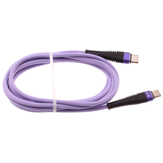 image of Purple 10ft PD Cable Type-C to USB-C Fast Charger Cord Extra Long  Power Wire  - BFA95 1548-1