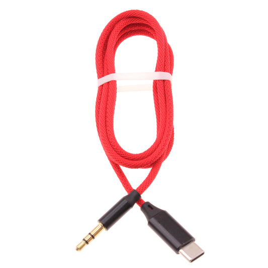 image of Aux Cable USB-C to 3.5mm Audio Cord Car Stereo Aux-in Adapter Speaker Jack Wire  - BFE42 1501-1