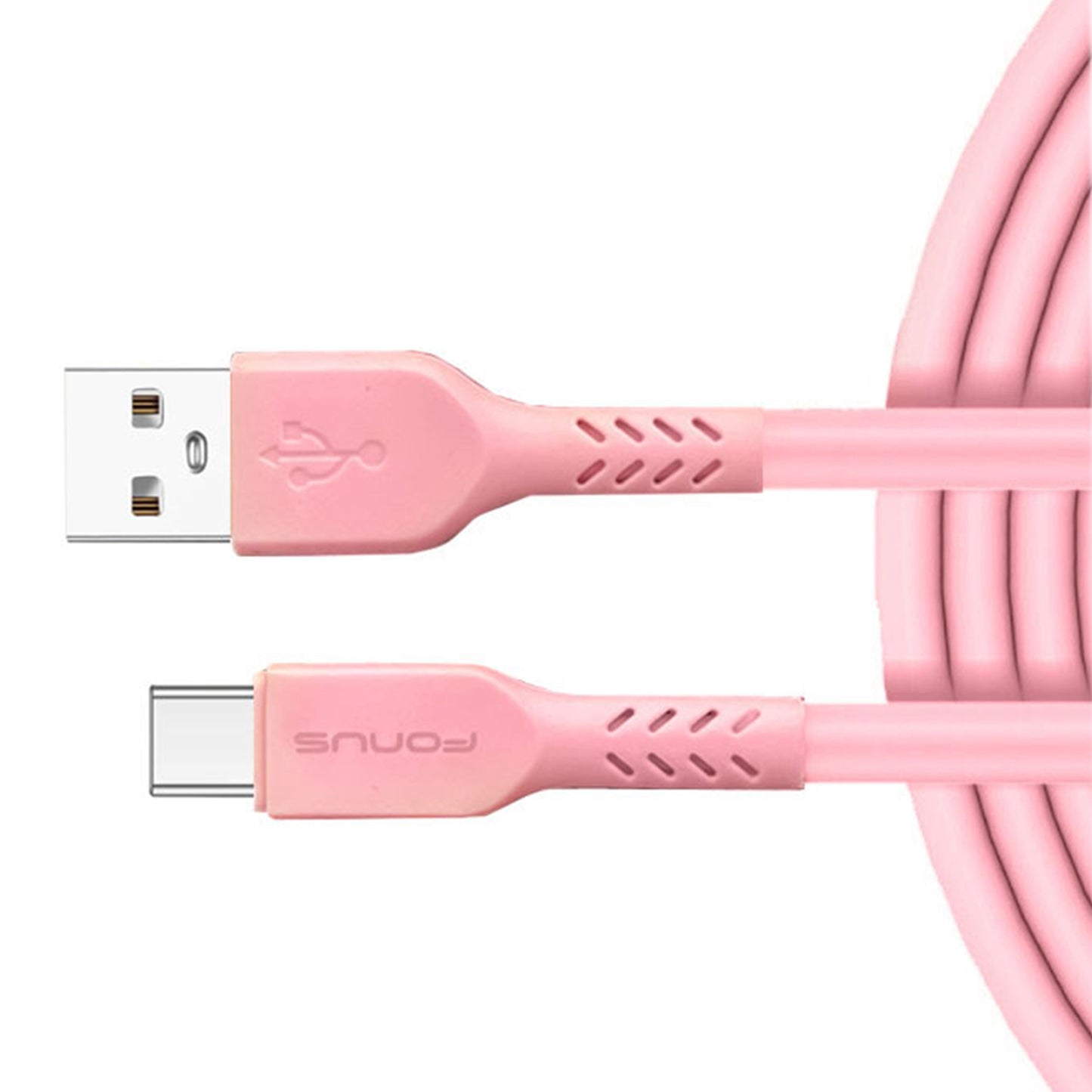 6ft USB-C Cable Pink Charger Cord Power Wire Type-C  - BFA60 1418-1