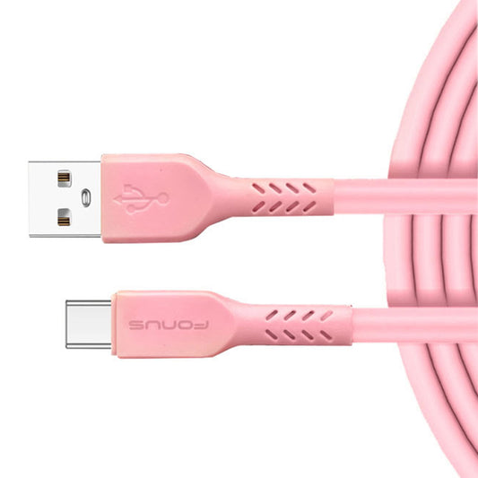 image of 6ft USB-C Cable Pink Charger Cord Power Wire Type-C  - BFA60 1418-1