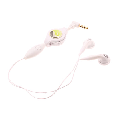 Retractable Earphones Headphones Hands-free Headset 3.5mm w Mic Earbuds  - BFB80 353-1