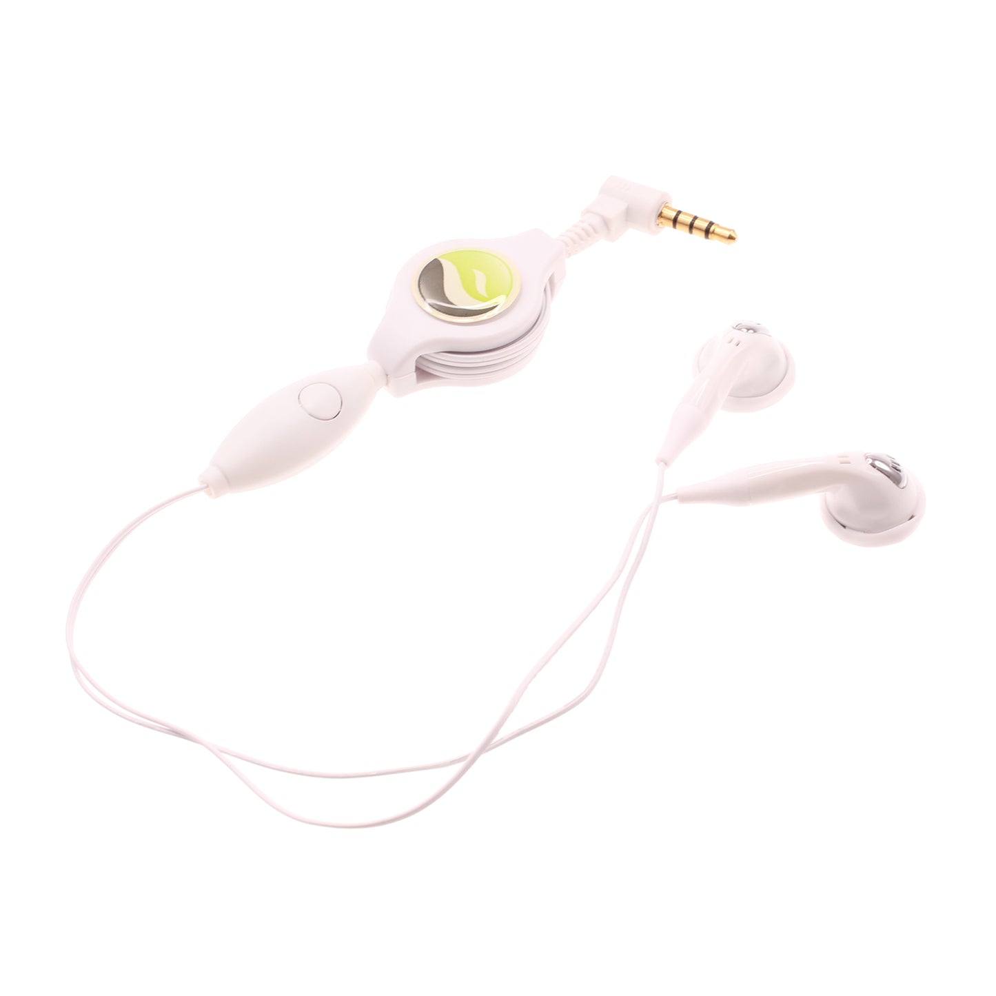 Retractable Earphones Headphones Hands-free Headset 3.5mm w Mic Earbuds  - BFB80 353-1